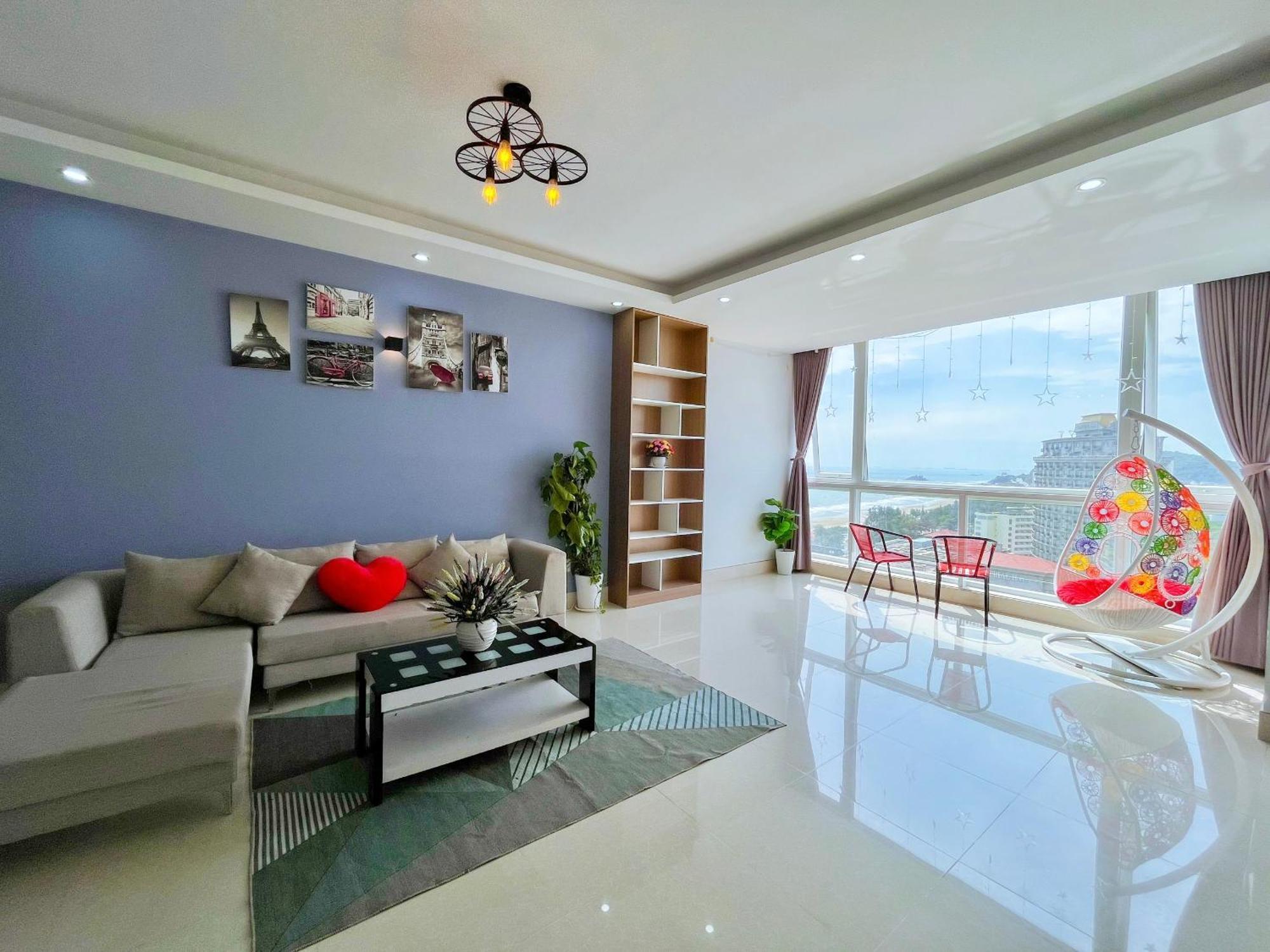 Can Ho Oasky,3 Phong View Dep Nhin Ra Bien,Nui Va Ho Bau Sen Vung Tau Bagian luar foto