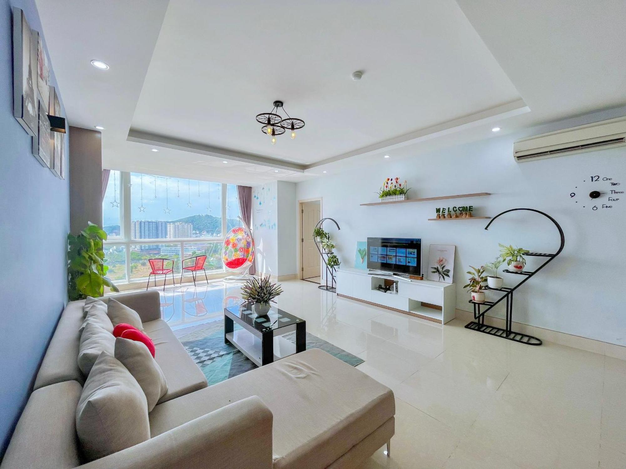 Can Ho Oasky,3 Phong View Dep Nhin Ra Bien,Nui Va Ho Bau Sen Vung Tau Bagian luar foto