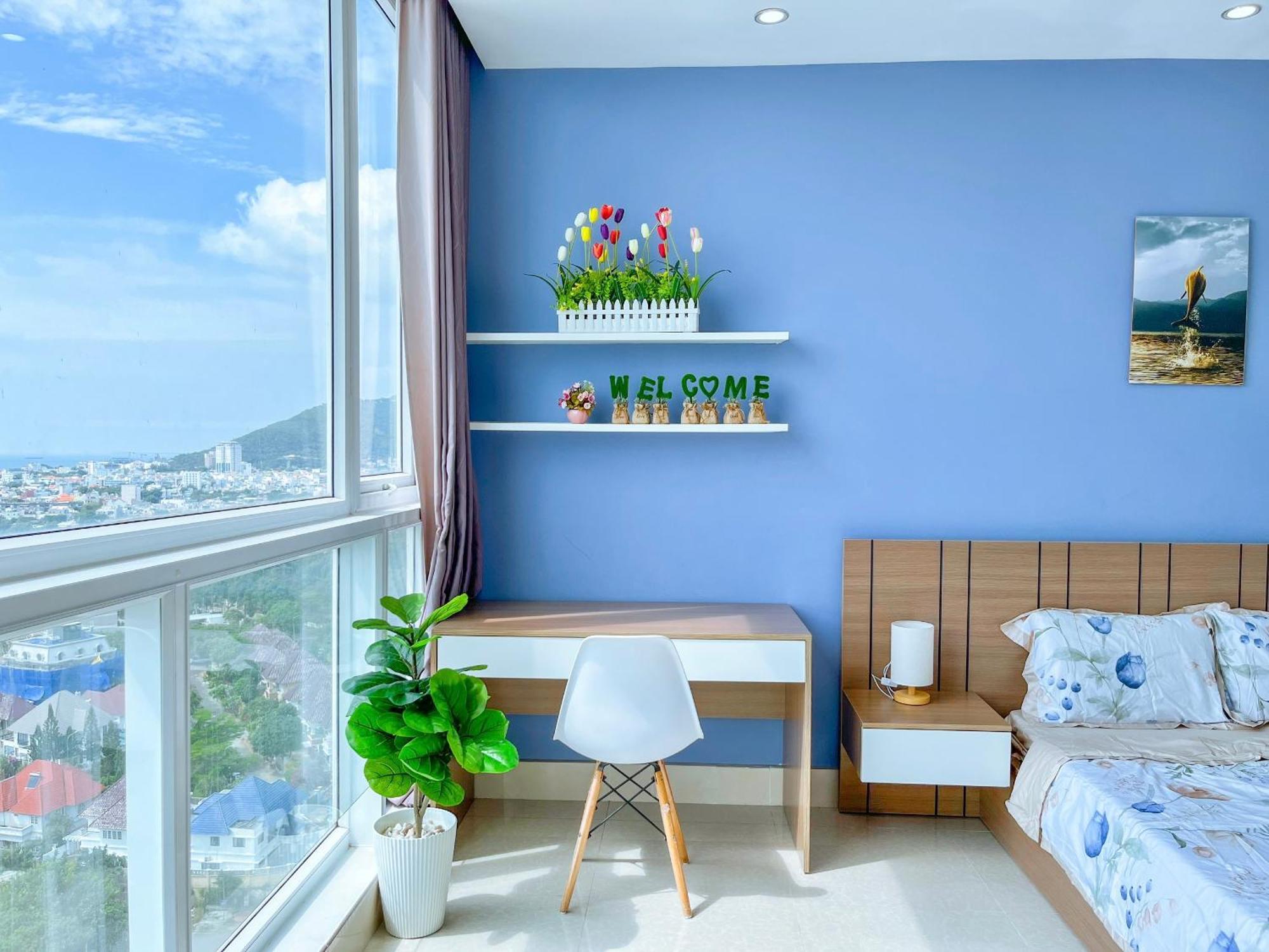 Can Ho Oasky,3 Phong View Dep Nhin Ra Bien,Nui Va Ho Bau Sen Vung Tau Bagian luar foto