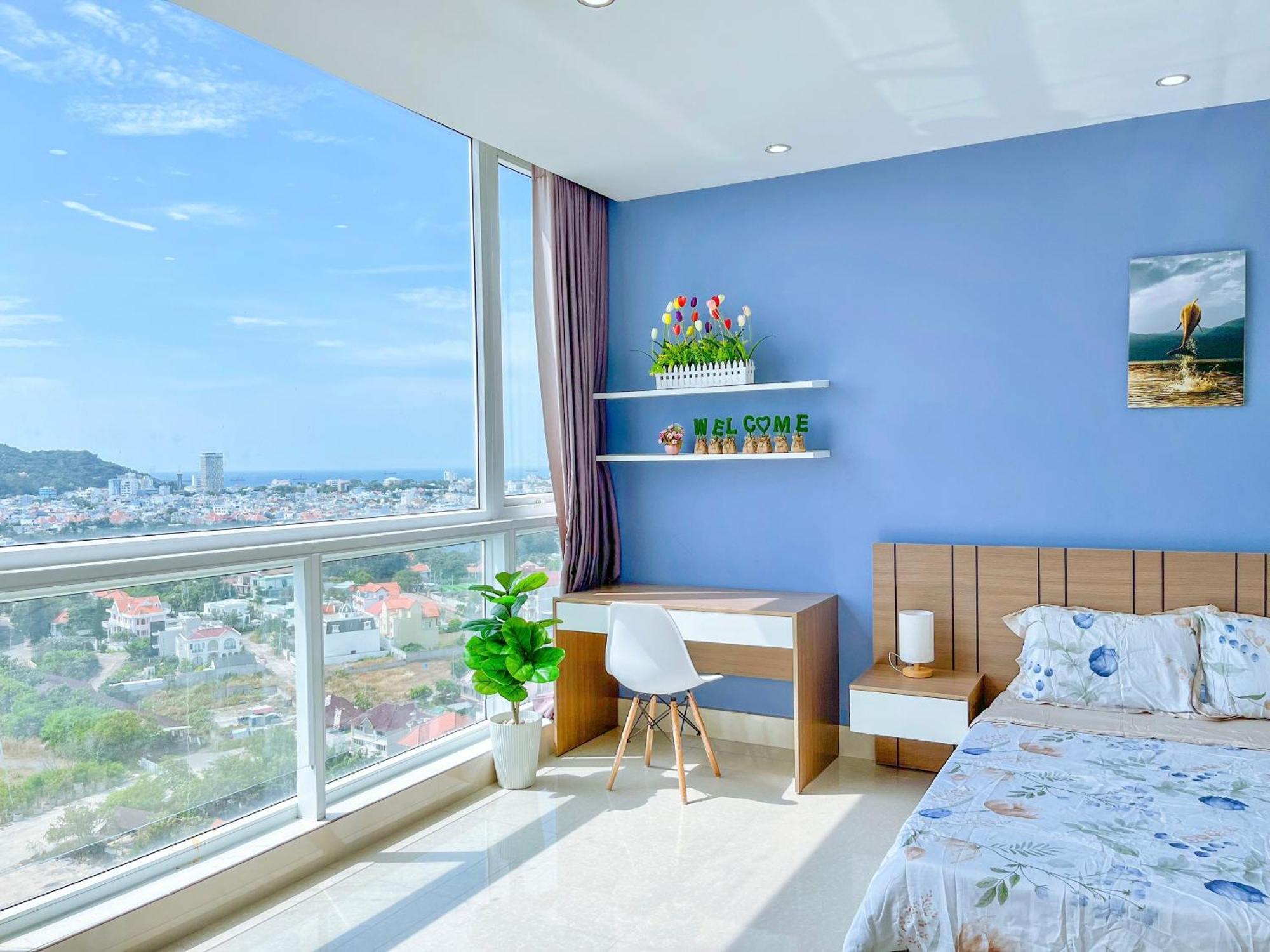Can Ho Oasky,3 Phong View Dep Nhin Ra Bien,Nui Va Ho Bau Sen Vung Tau Bagian luar foto